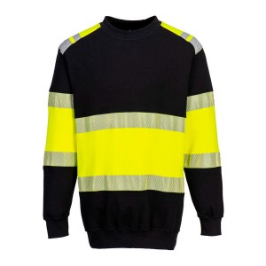 CAMISOLA IGNÍFUGA AV PRETO/AMARELO FR716